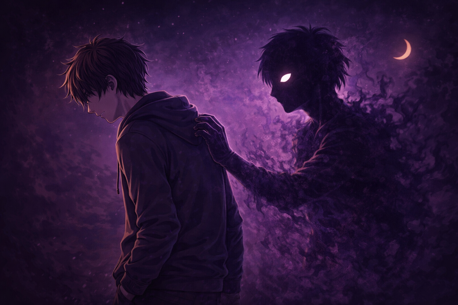 person reflecting on anxiety and shadow work